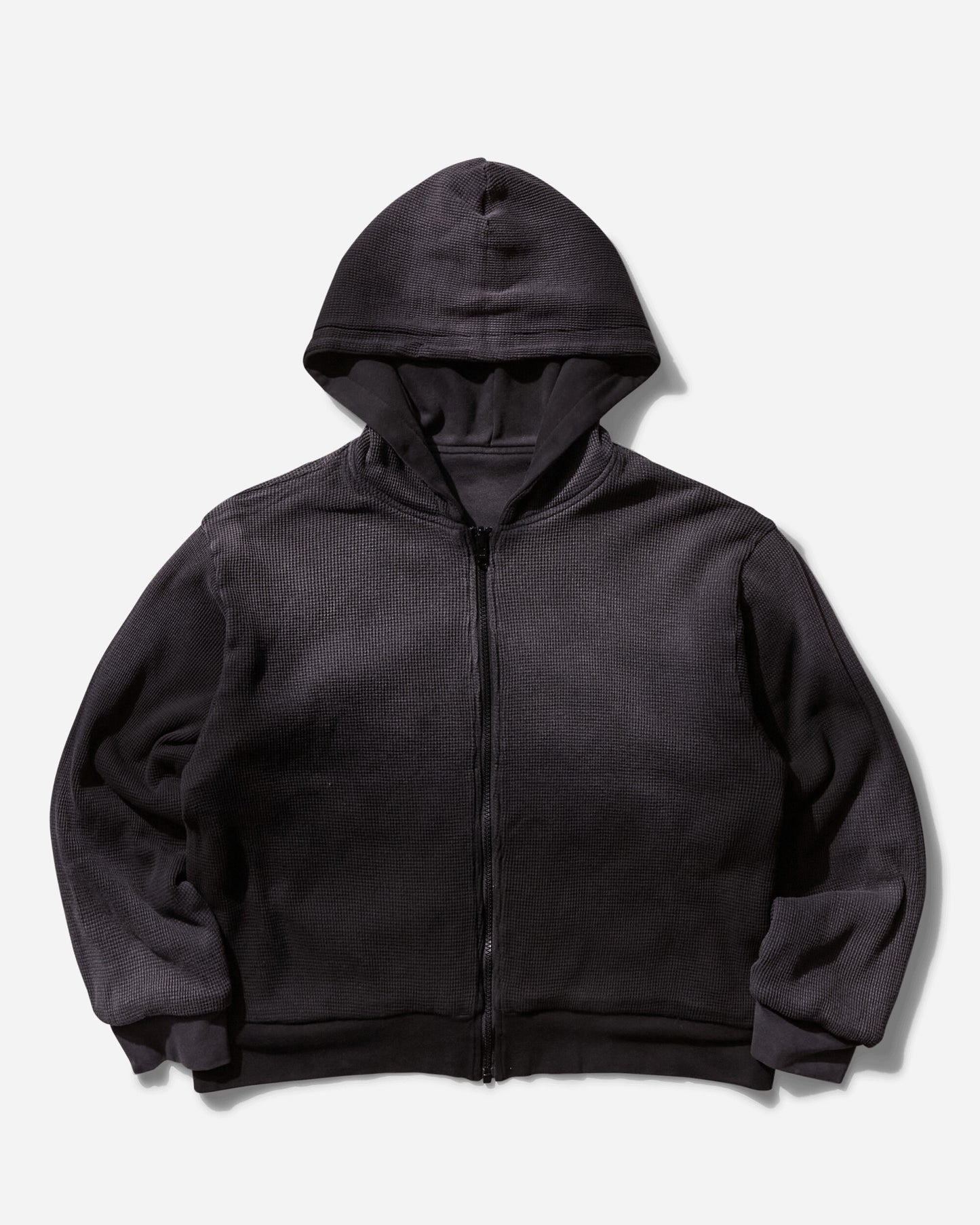 1017 ALYX 9SM Washed Effect Reversible Zip-Up Hoodie Washed Black Sweatshirts Hoodies AAMSW0241FA01 WB