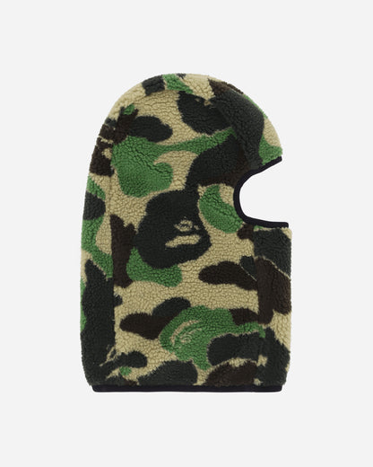 A Bathing Ape Abc Camo Boa Fleece  Balaclava M Green Hats Balaclavas 1K80181007 GREEN