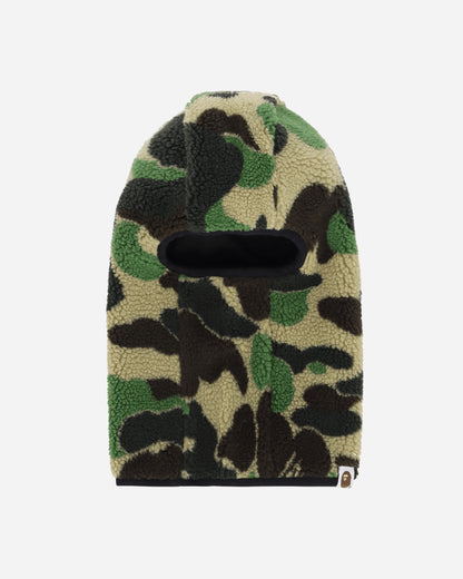 A Bathing Ape Abc Camo Boa Fleece  Balaclava M Green Hats Balaclavas 1K80181007 GREEN