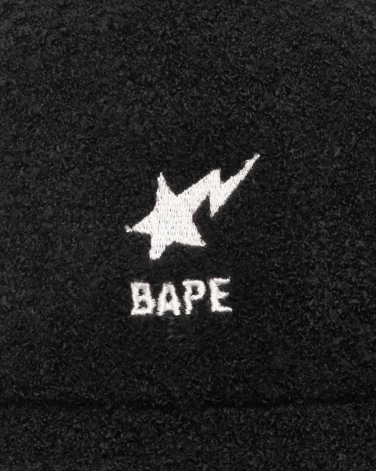 A Bathing Ape Bape Sta Pile Black Hats Caps 1H30180009 001