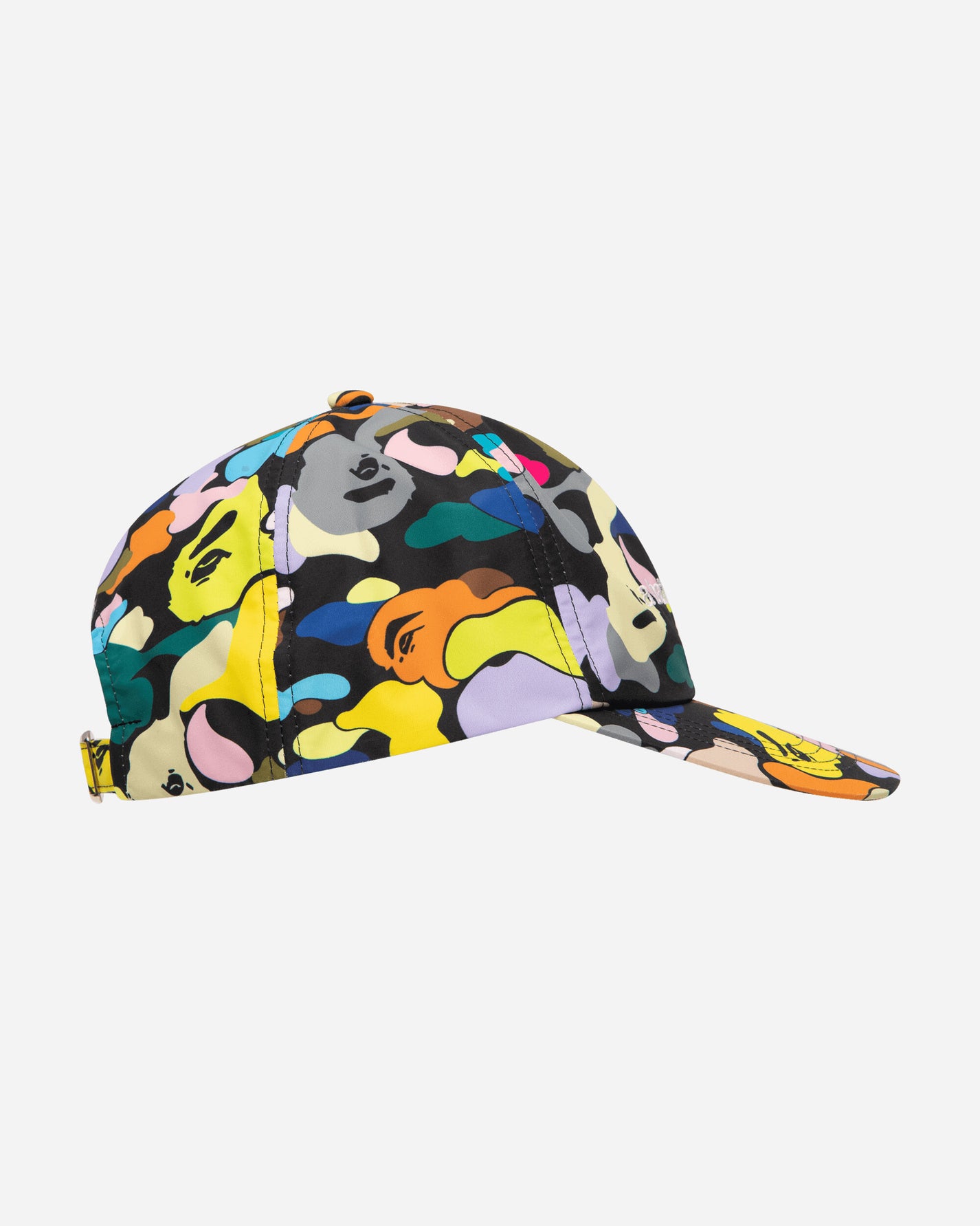 A Bathing Ape Multi Camo Embroidery Panel BLACK Hats Caps 1G80180018 BLACK