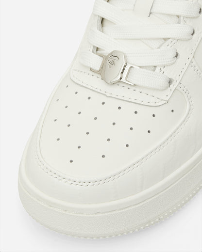 A Bathing Ape Bape Sta #3 M2 White Sneakers Low 1K80191303 WHITE