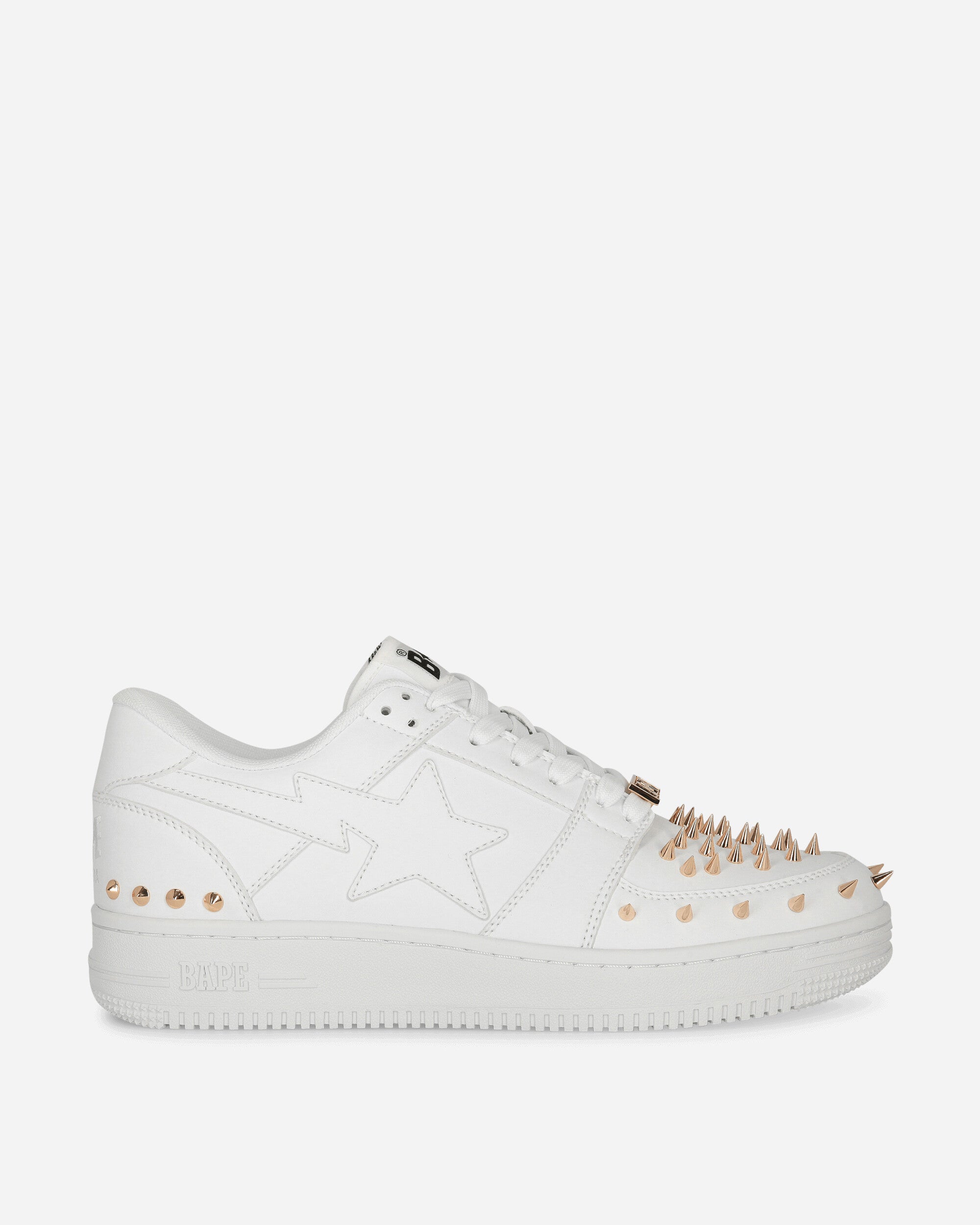 A Bathing Ape Studded Bape Sta Low M1 White Sneakers Low 1H20191020 WHITE