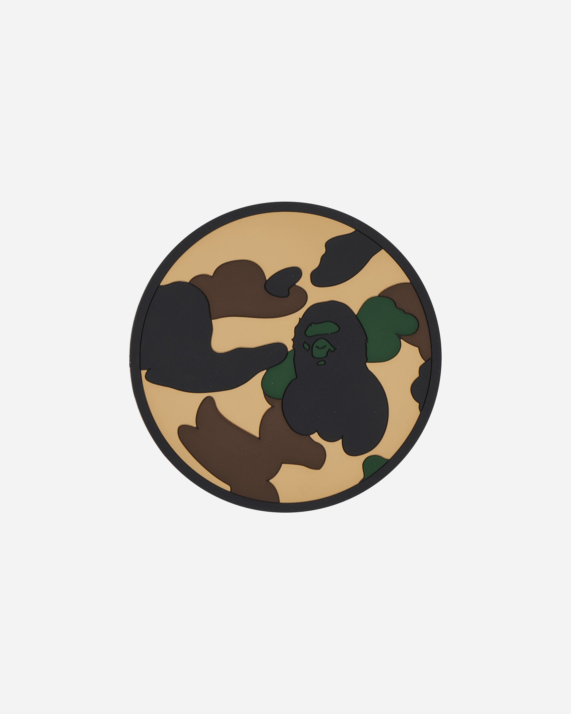 A Bathing Ape 1St Camo Reversible Rubber Coaster YELLOW Home Decor Design Items 1G80182044 YELLOW