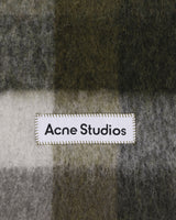 Acne Studios Heavy Scarf Taupe/Green/Black Gloves and Scarves Scarves and Warmneck CA0084- DID