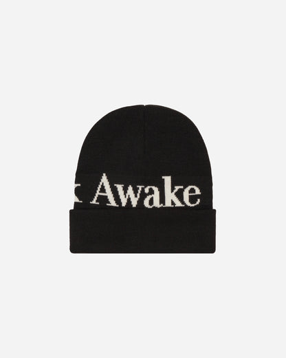 Awake NY Serif Logo Beanie Black Hats Beanies AWK-FW23-HT007  BLACK