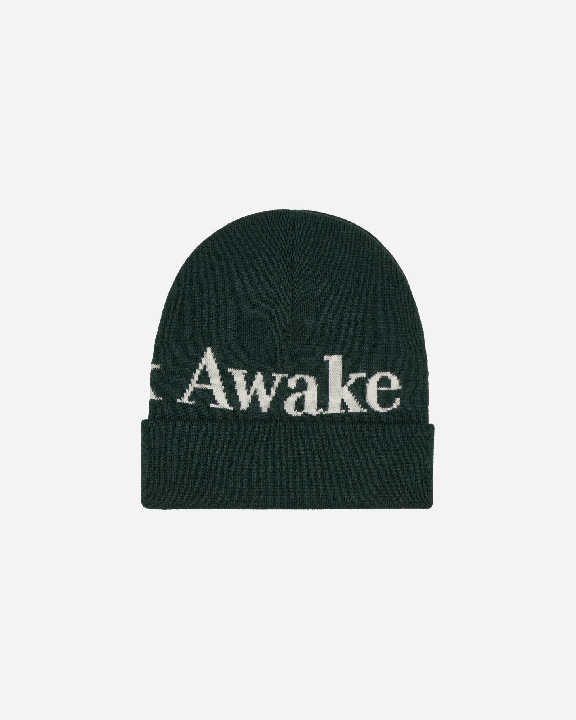 Awake NY Serif Logo Beanie Forest Hats Beanies AWK-FW23-HT007  FOREST