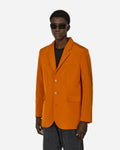 Bode Ginger Faille Single Breasted Suit Jacket Orange Coats and Jackets Blazers MRS24SJ001 1
