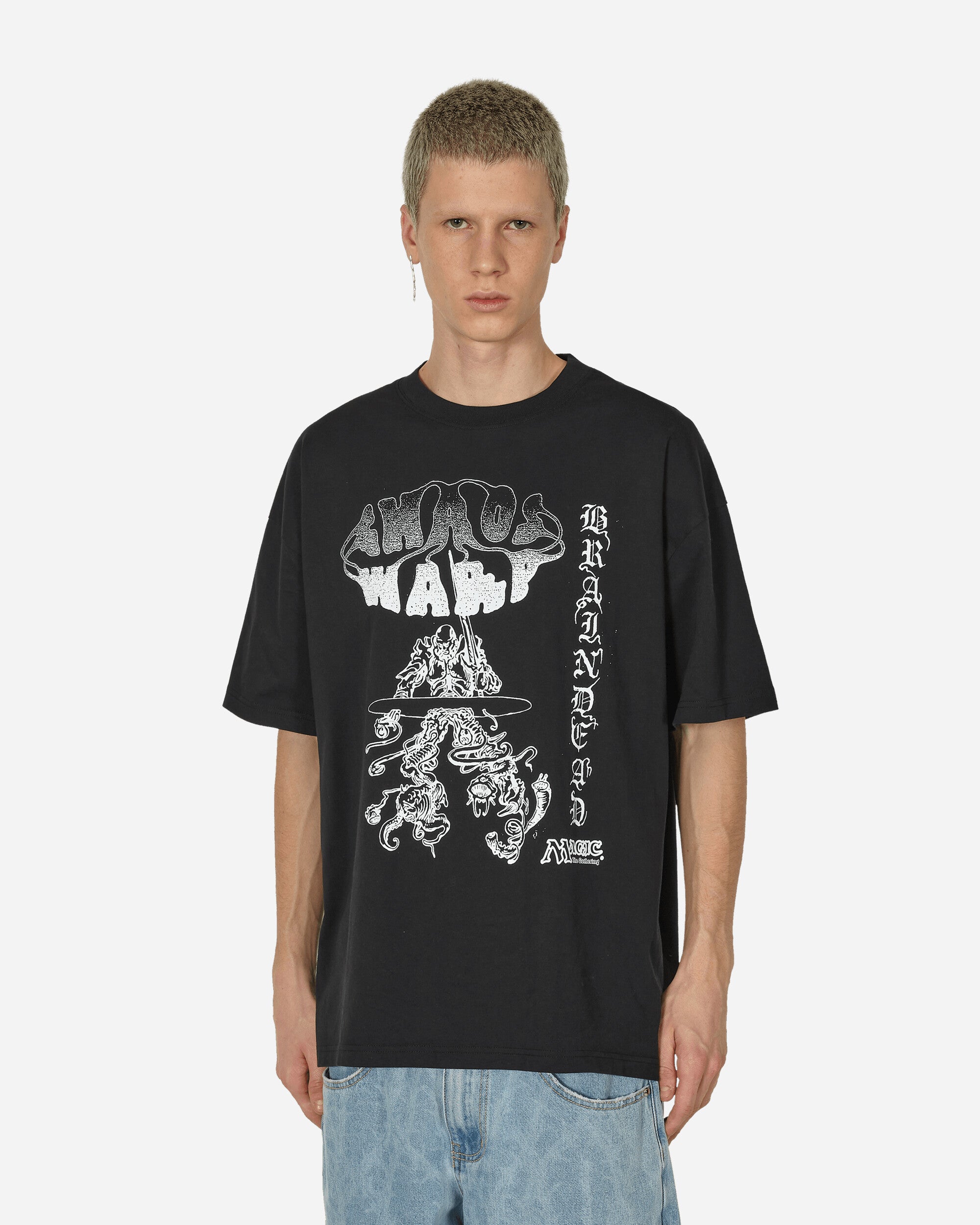 Brain Dead Brain Dead X Magic The Gathering Chaos Warp T-Shirt - Black Black T-Shirts Shortsleeve BDW22T00003506 BK01