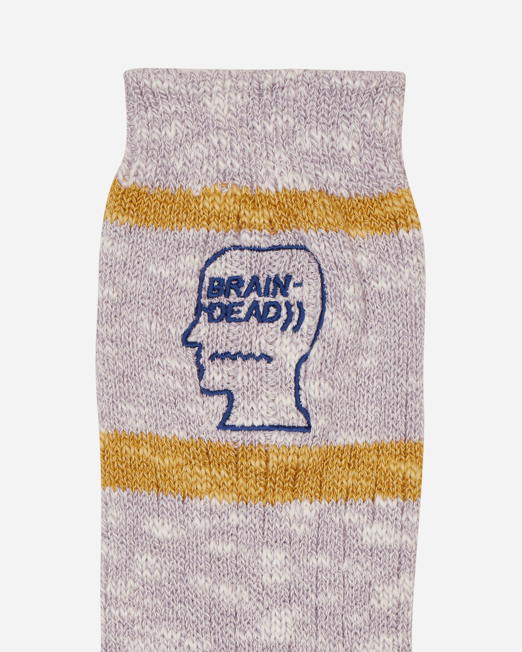 Brain Dead Slub 2 Stripes Crew Sock Light Blue Underwear Socks A16003800BL LB