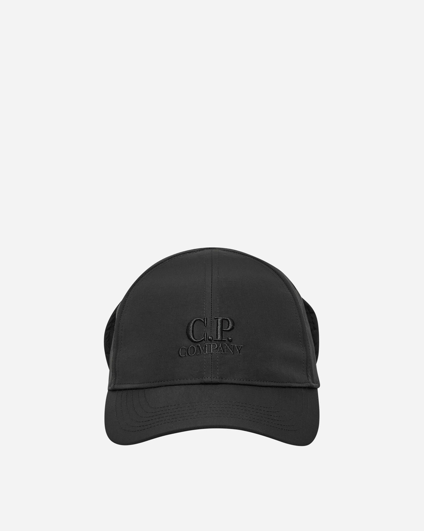 C.P. Company Chrome-R Goggle Cap Black Hats Caps 18CMAC146A-005904A 999