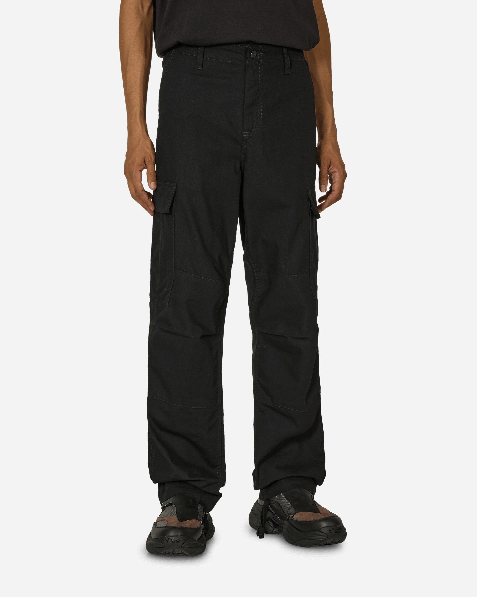 Carhartt WIP Regular Cargo Pant Black Rinsed Pants Casual I032467W 8902