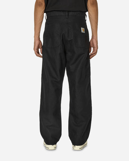 Carhartt WIP Walter Double Knee Pant Black Rinsed Pants Casual I033580 8902