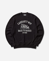 Carhartt WIP Main Basics Sweat Black/White Sweatshirts Crewneck I034040 0D2XX