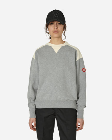 Cav Empt Panel Shoulder Crew Neck Grey Sweatshirts Crewneck CES25CS10 GRY