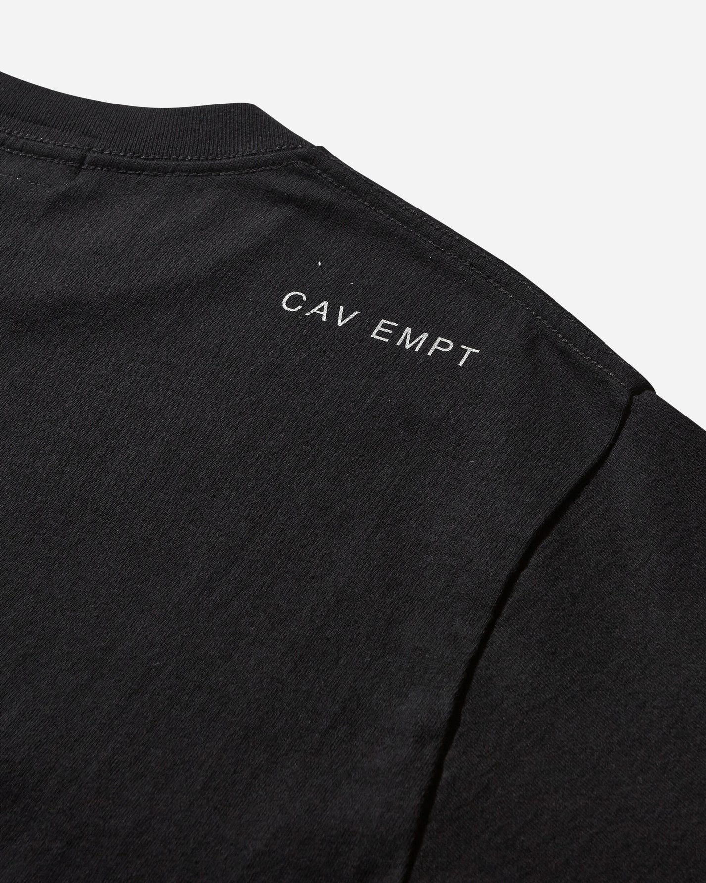 Cav Empt Washed Pixel Flame T Black T-Shirts Shortsleeve CES26T15 001