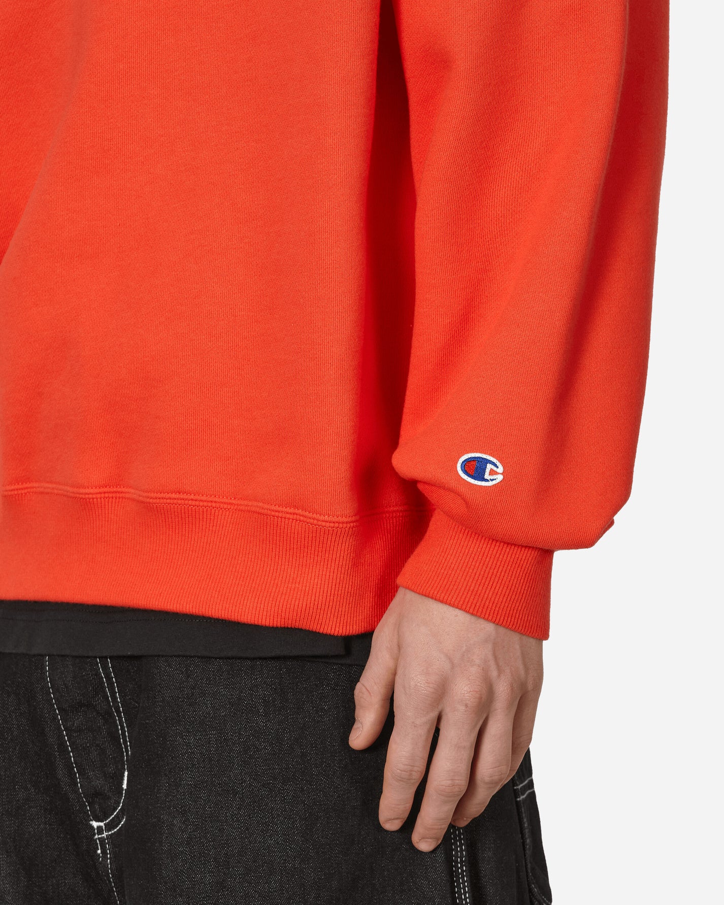 Champion Crewneck Sweatshirt Orange Sweatshirts Crewneck C8-Z018 840