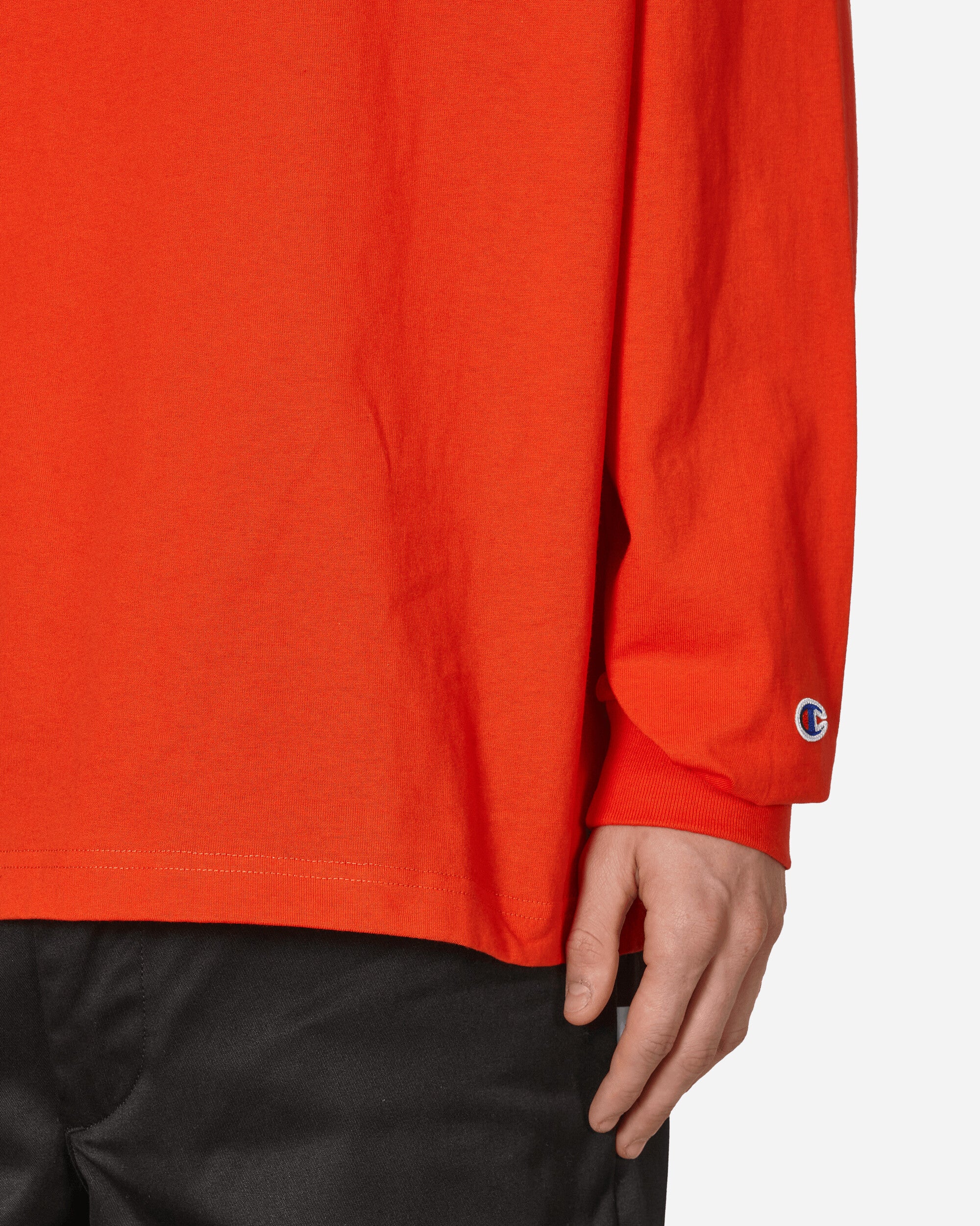 Champion Long Sleeve T-Shirt Orange T-Shirts Longsleeve C8-Z411 840