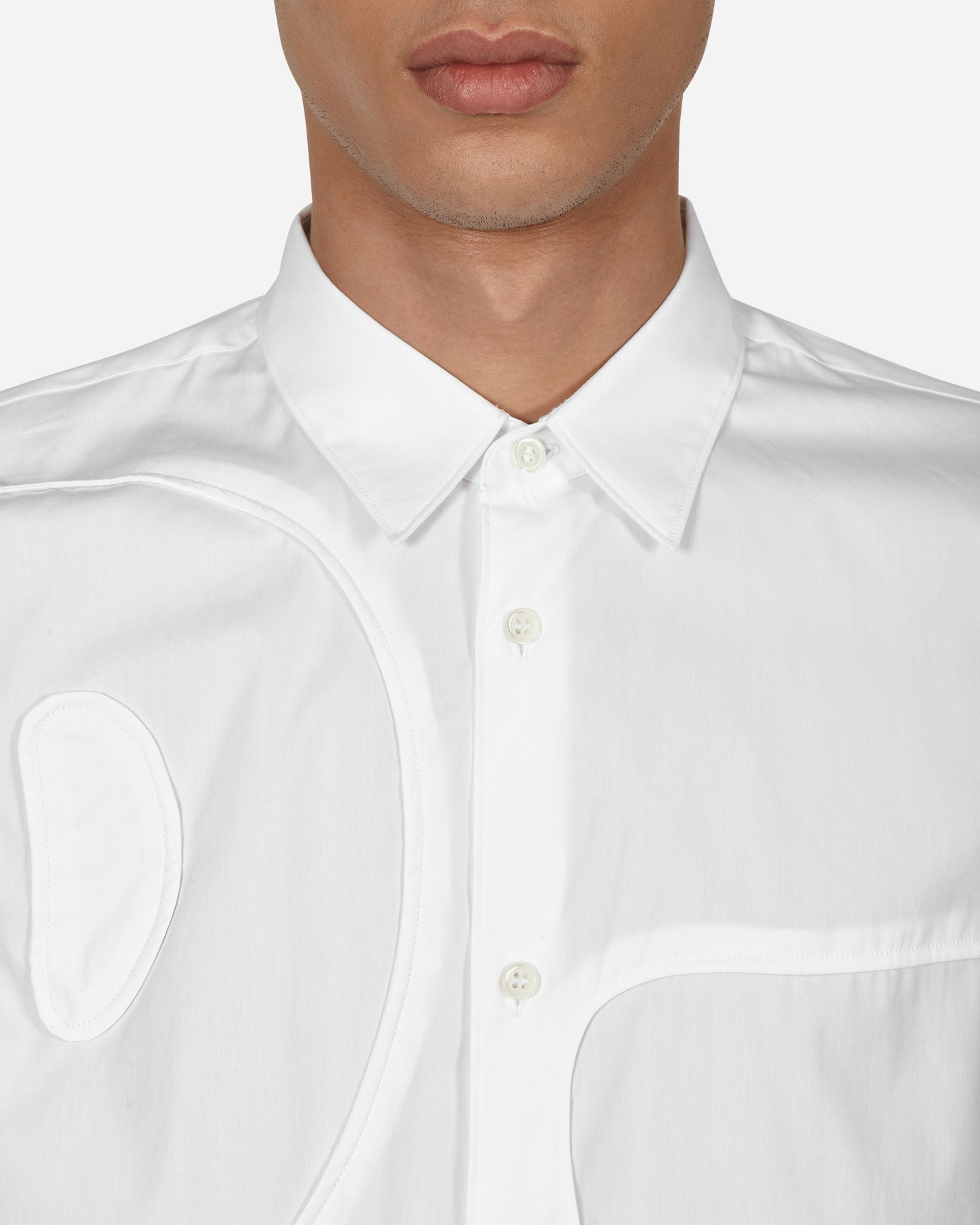 Comme Des Garçons Shirt Mens Shirt Woven White Shirts Longsleeve FJ-B008-W22 2