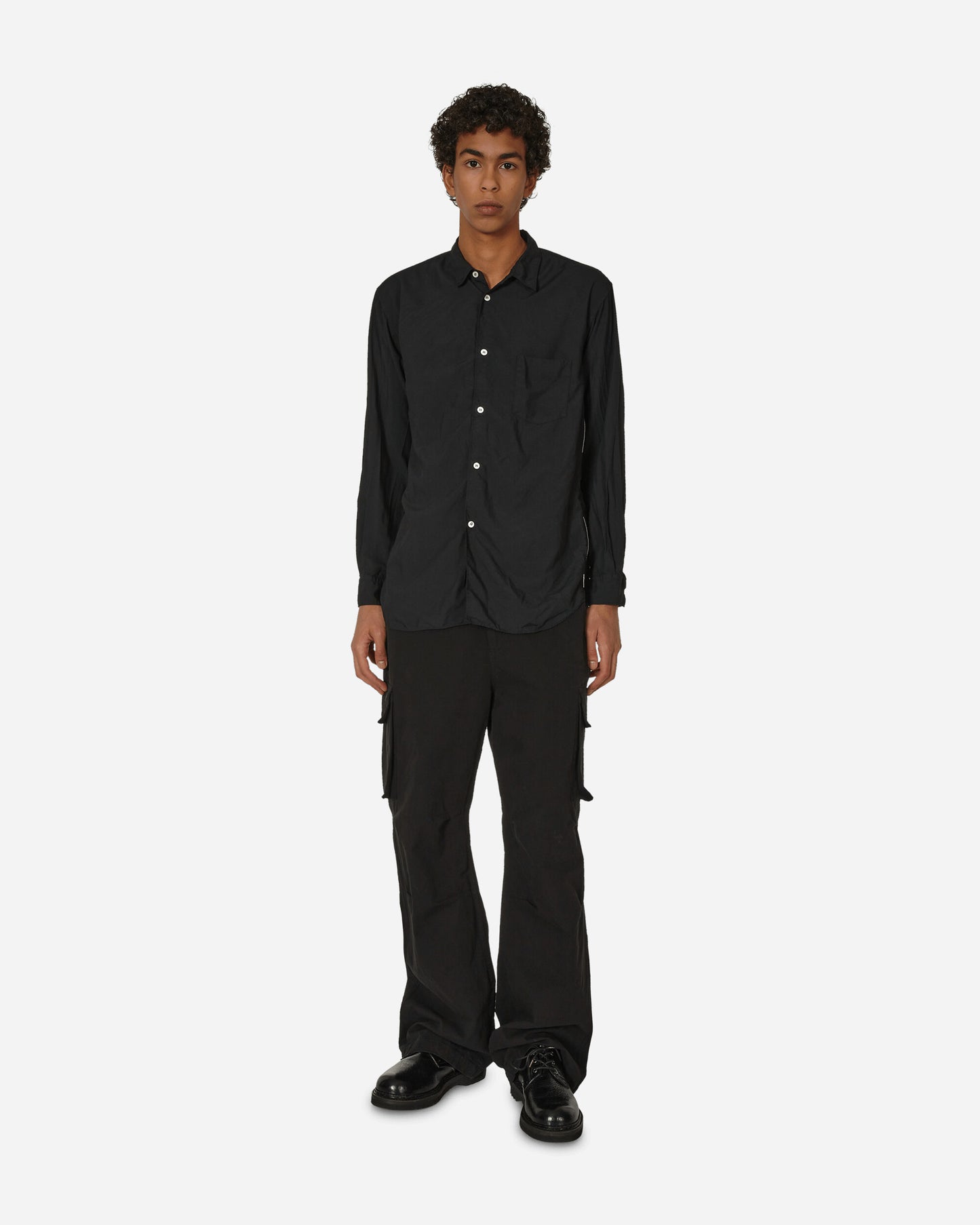 Comme Des Garçons Shirt Mens Shirt Woven Black Shirts Longsleeve Shirt FL-B037-W23  1