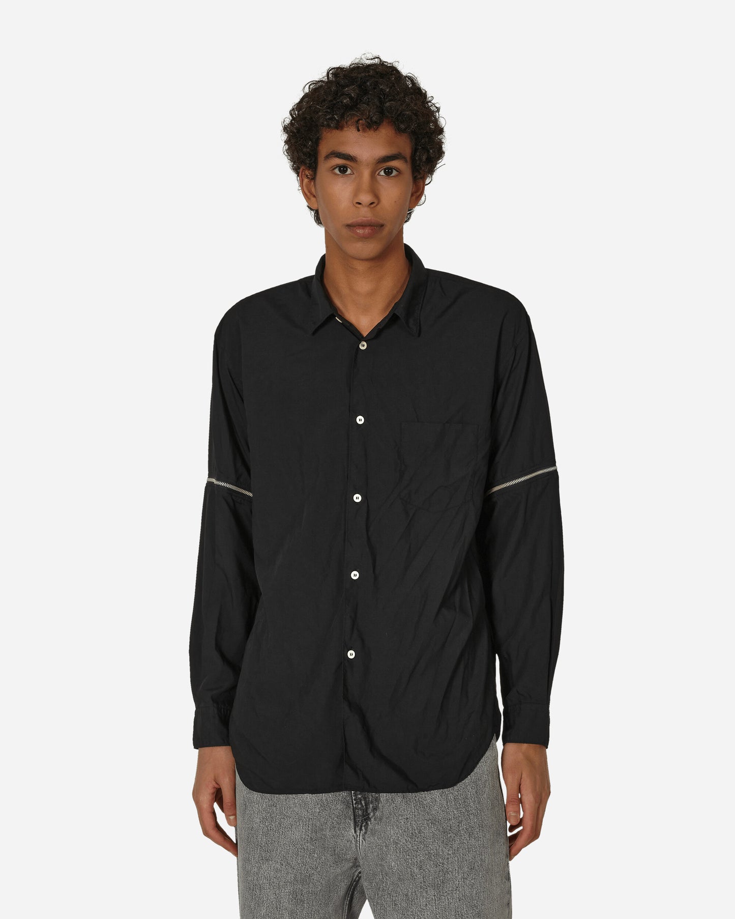 Comme Des Garçons Shirt Mens Shirt Woven Black Shirts Longsleeve Shirt FL-B038-W23  1