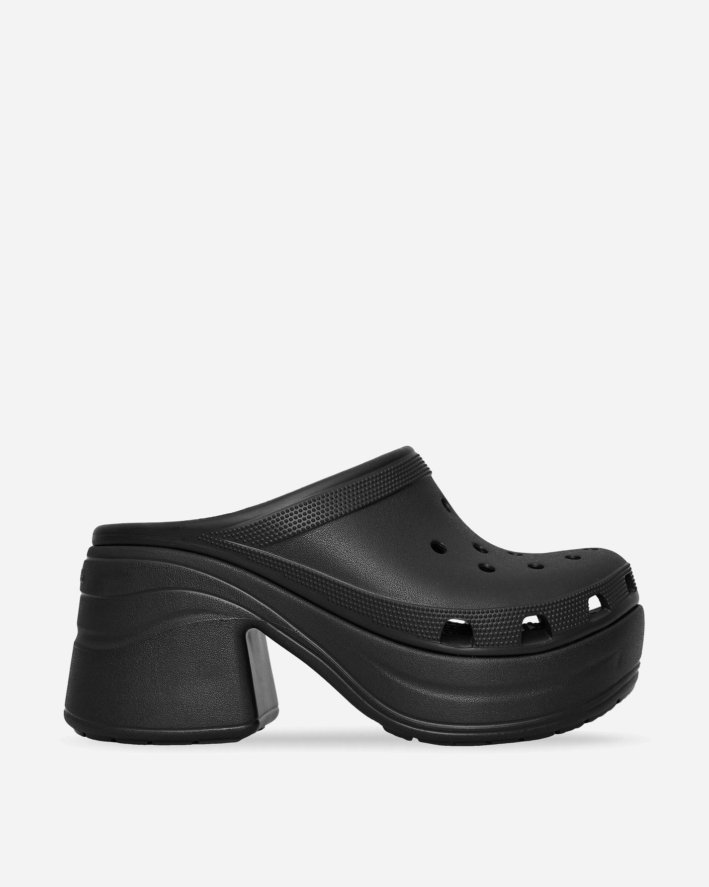 Crocs Wmns Siren Clog W Black Sandals and Slides Heels 208547 BLK