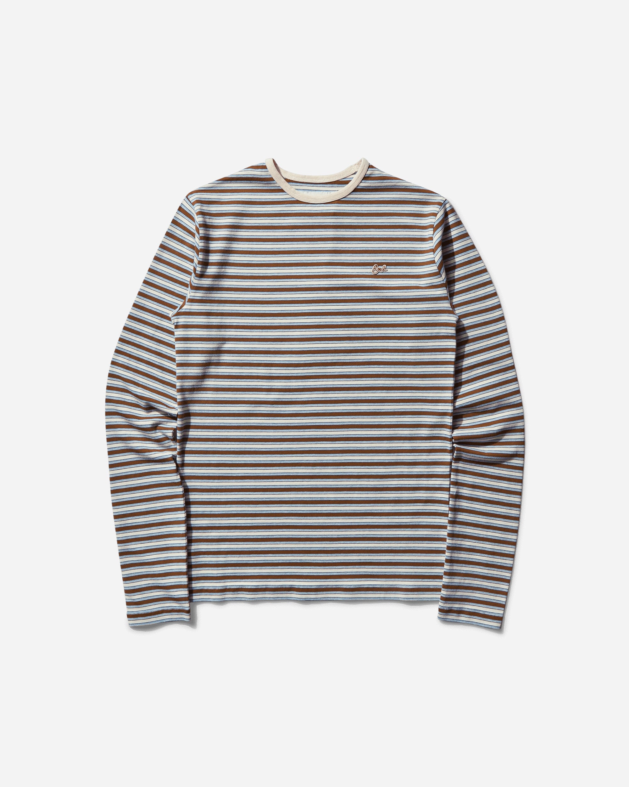 ERL Striped Long Sleeve T-Shirt Brown T-Shirts Longsleeve ERL10T010 2