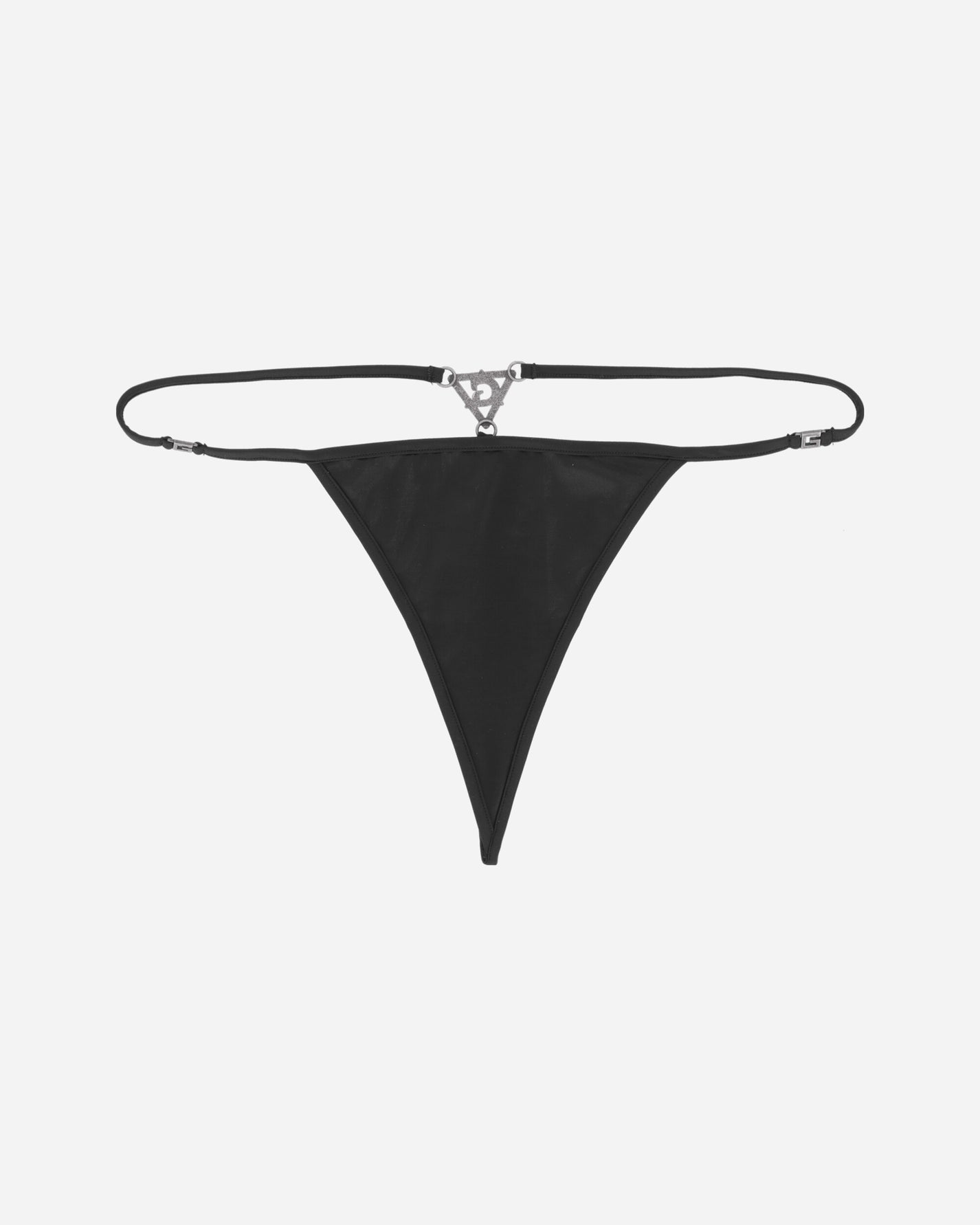 Guess USA Gusa Triangle Thong Jet Black A996 Underwear Thongs W4GZ01KBBA0 JBLK