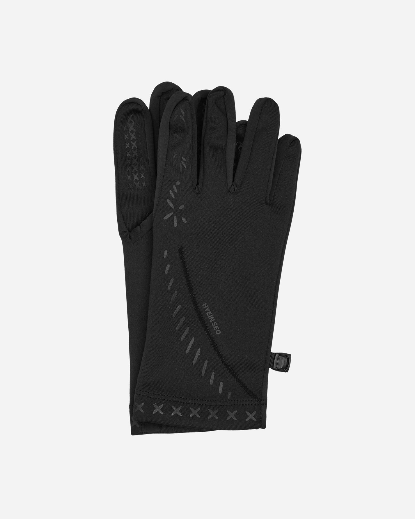 HYEIN SEO Wmns Graphic Gloves Black Gloves and Scarves Gloves FW24-AC4K 001