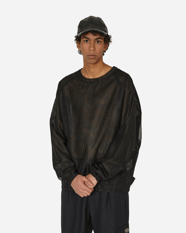 Haydenshapes Utility Net Crew Black Sweatshirts Crewneck HS23SN6003 001