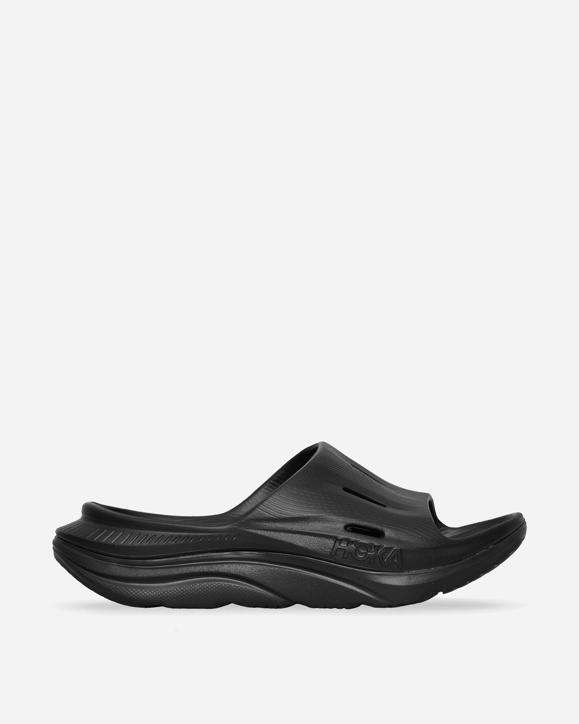 Hoka One One U Ora Recovery Slide 3 Black/ Black Sandals and Slides Slides HK.1135061-BBLC