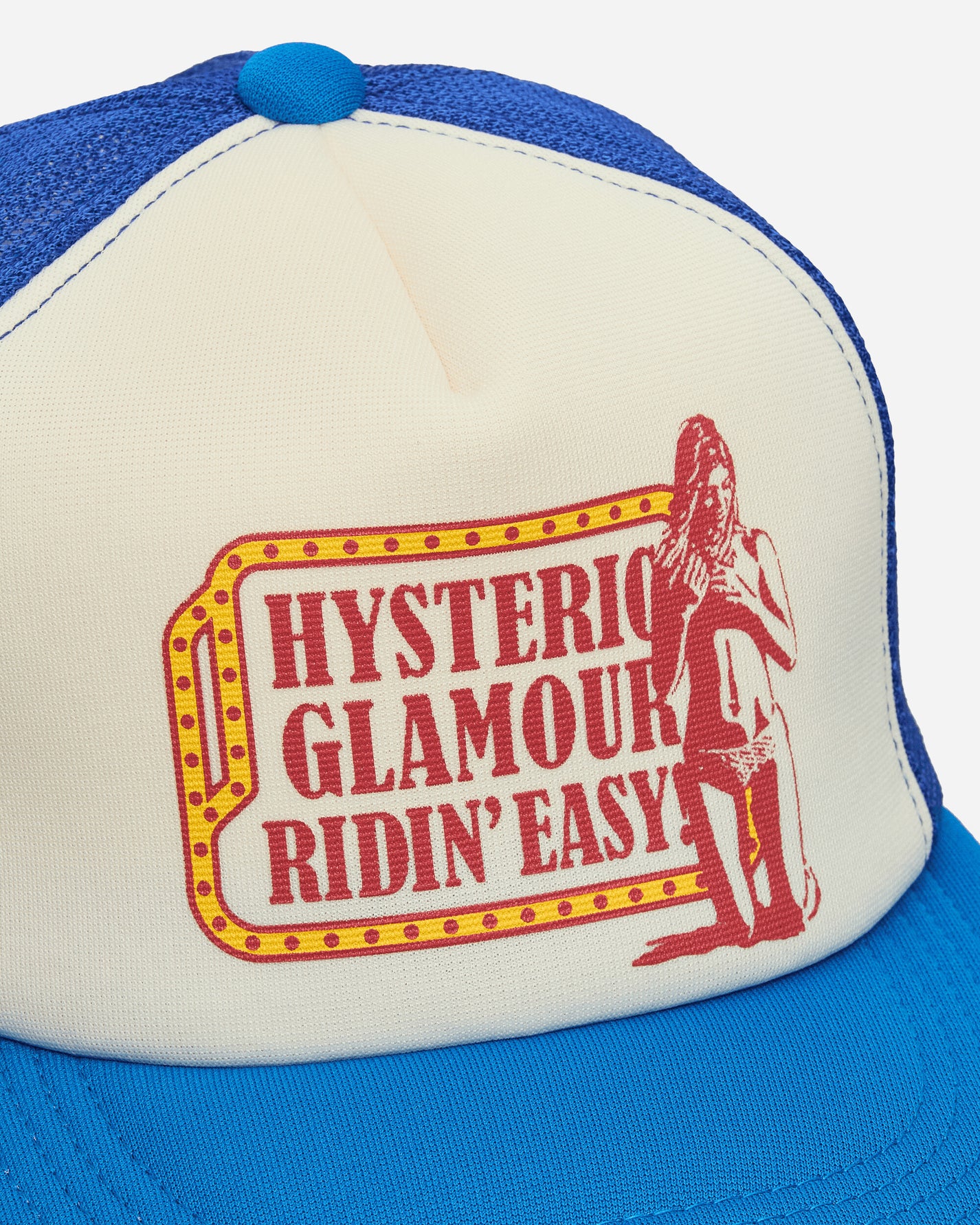 Hysteric Glamour Ridin'Easy Mesh Cap Blue Hats Caps 02251QH04 70