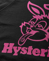 Hysteric Glamour Wmns Hysteric Rabbit Short-Length Sweatshirt Black Sweatshirts Crewneck 01251CS01 96