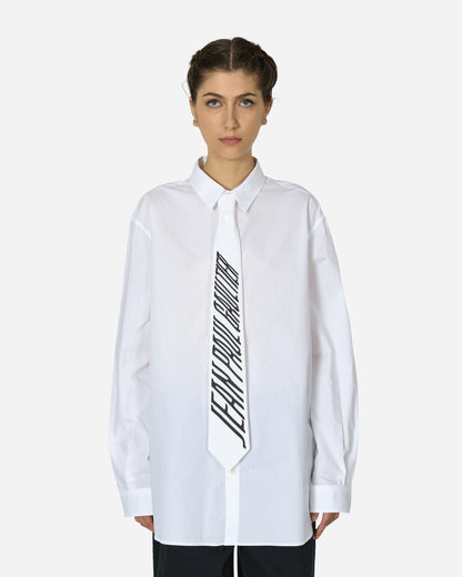 Jean Paul Gaultier Wmns Cotton Popline Shirt White Shirts Blouses CH057I-C051 0100