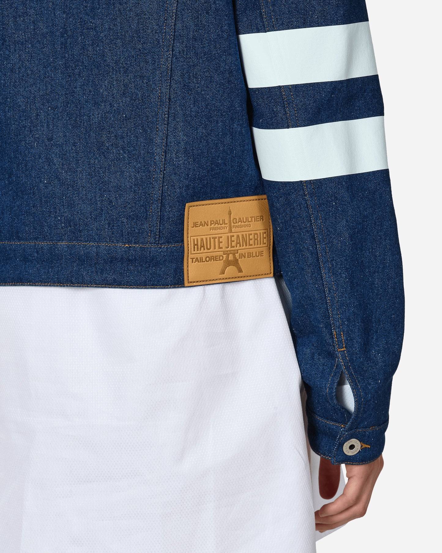 Jean Paul Gaultier Wmns Denim Jacket Indigo Coats and Jackets Denim Jackets VE071IP-D017 5501