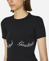 Jean Paul Gaultier Wmns Cotton Baby Tee Black T-Shirts Shortsleeve TS082I-J056 0001