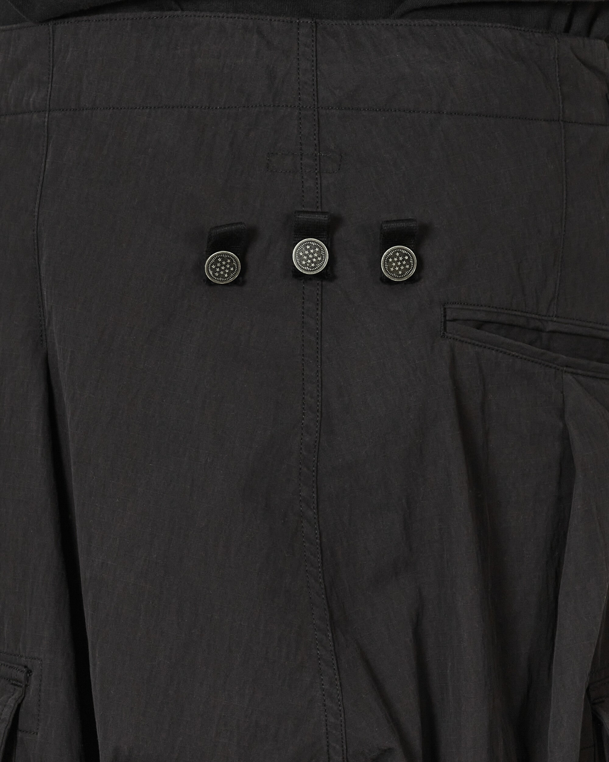 KAPITAL Rip Stop Jumbo Cargo Pants Black Pants Cargo EK-1374 1