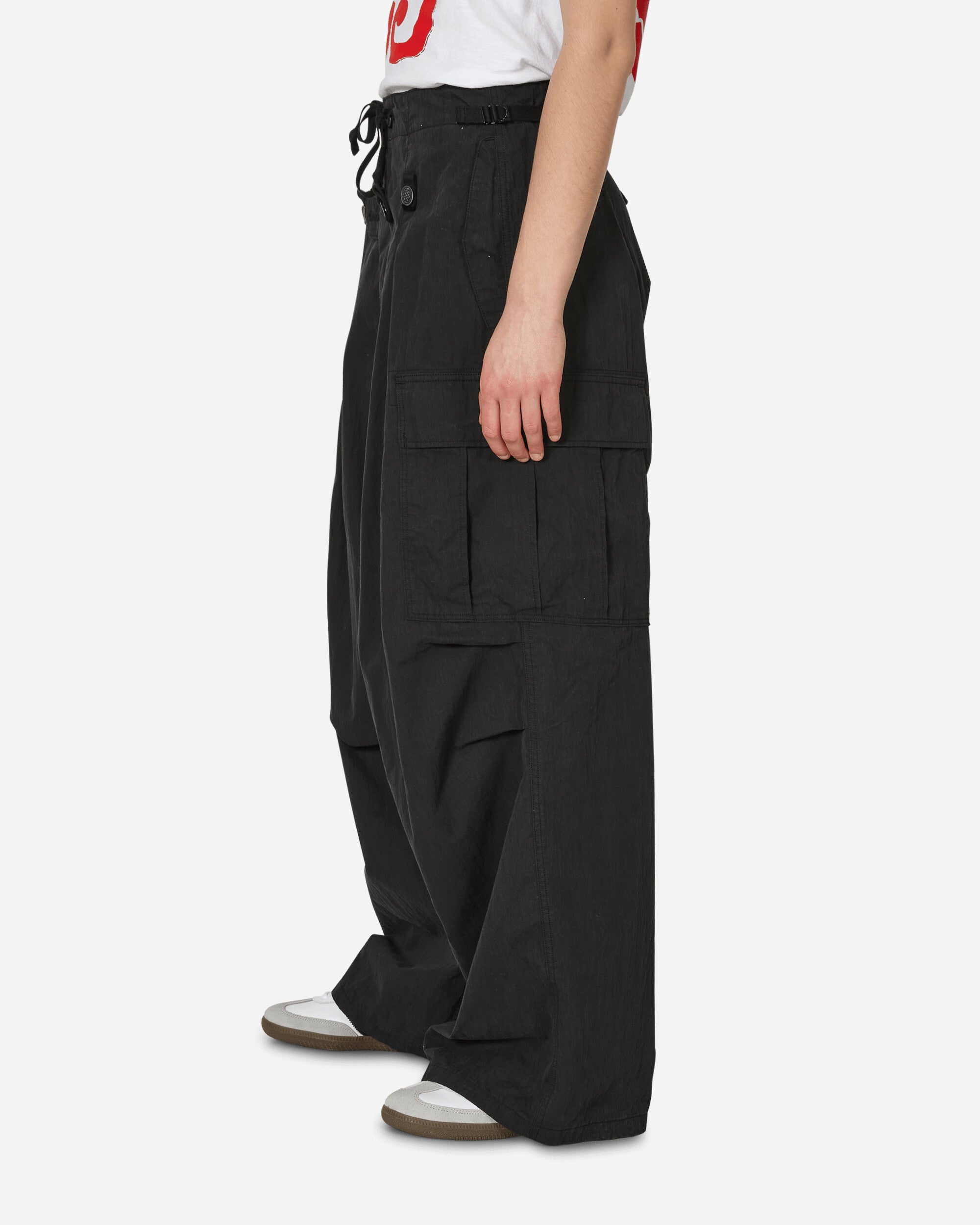 KAPITAL Rip Stop Jumbo Cargo Pants Black Pants Cargo EK-1374 1