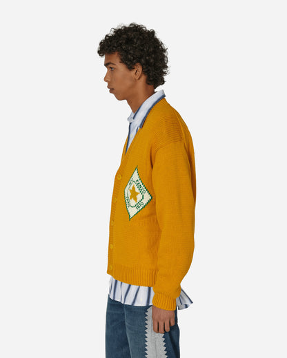 KENZO Paris Kenzo Travel Cardigan Golden Yellow Knitwears Cardigans FD65CA4083BF 40