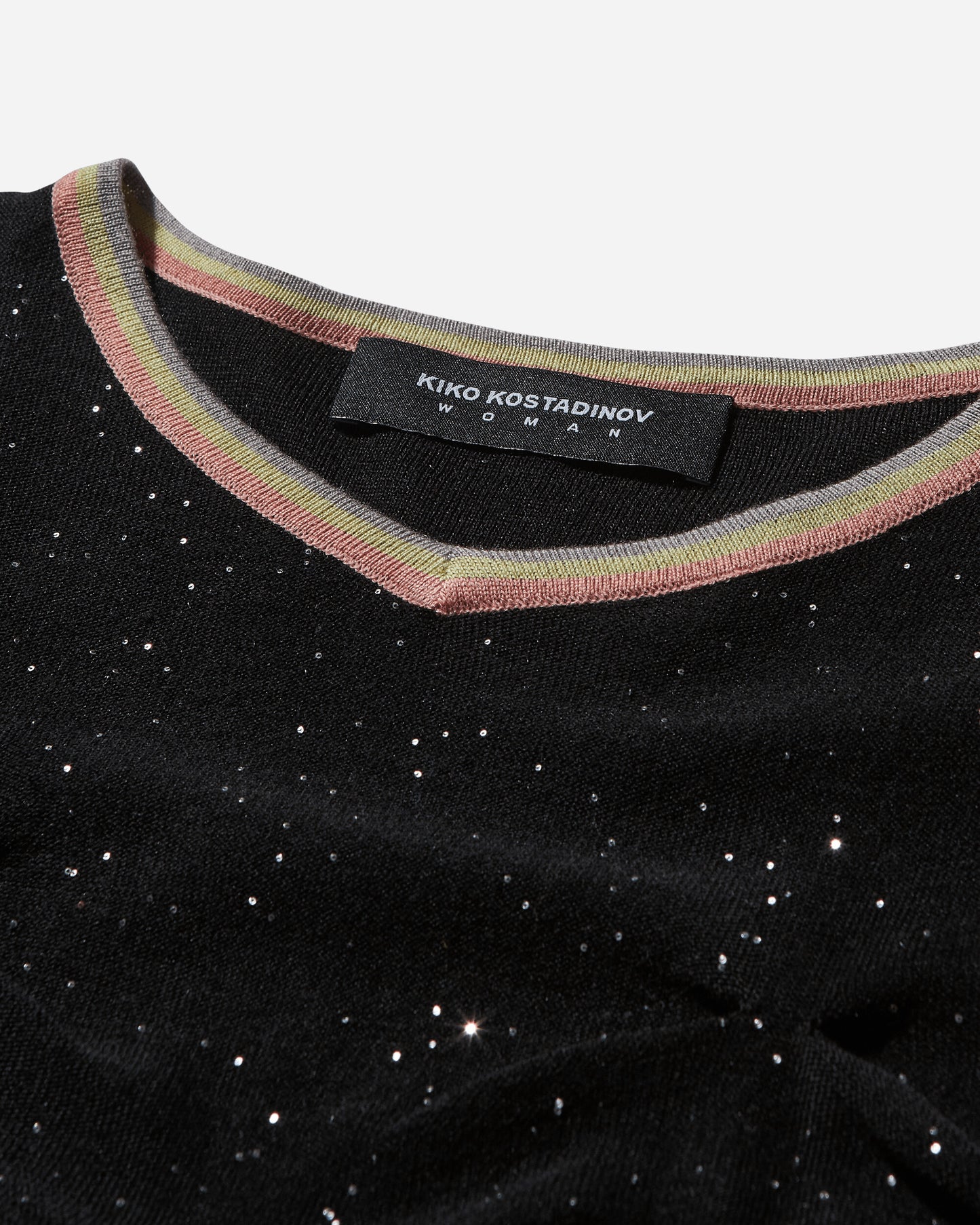 Kiko Kostadinov Wmns Zabriskie Ls Knit Top Starlight Black T-Shirts Longsleeve KKWAW24KN07 86