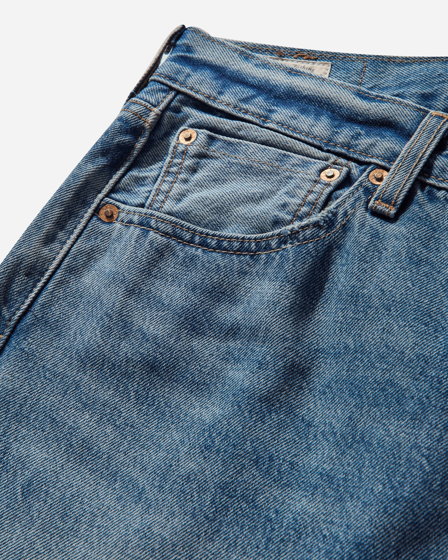 Levi's 501 LevisOriginal Fit Med Indigo - Worn In Beautiful Disaster S Pants Denim 00501 3662