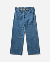 Levi's Wmns Low Loose Styled Zipper Med Indigo - Flat Finish Treat Me Nice Pants Denim A7497 0003