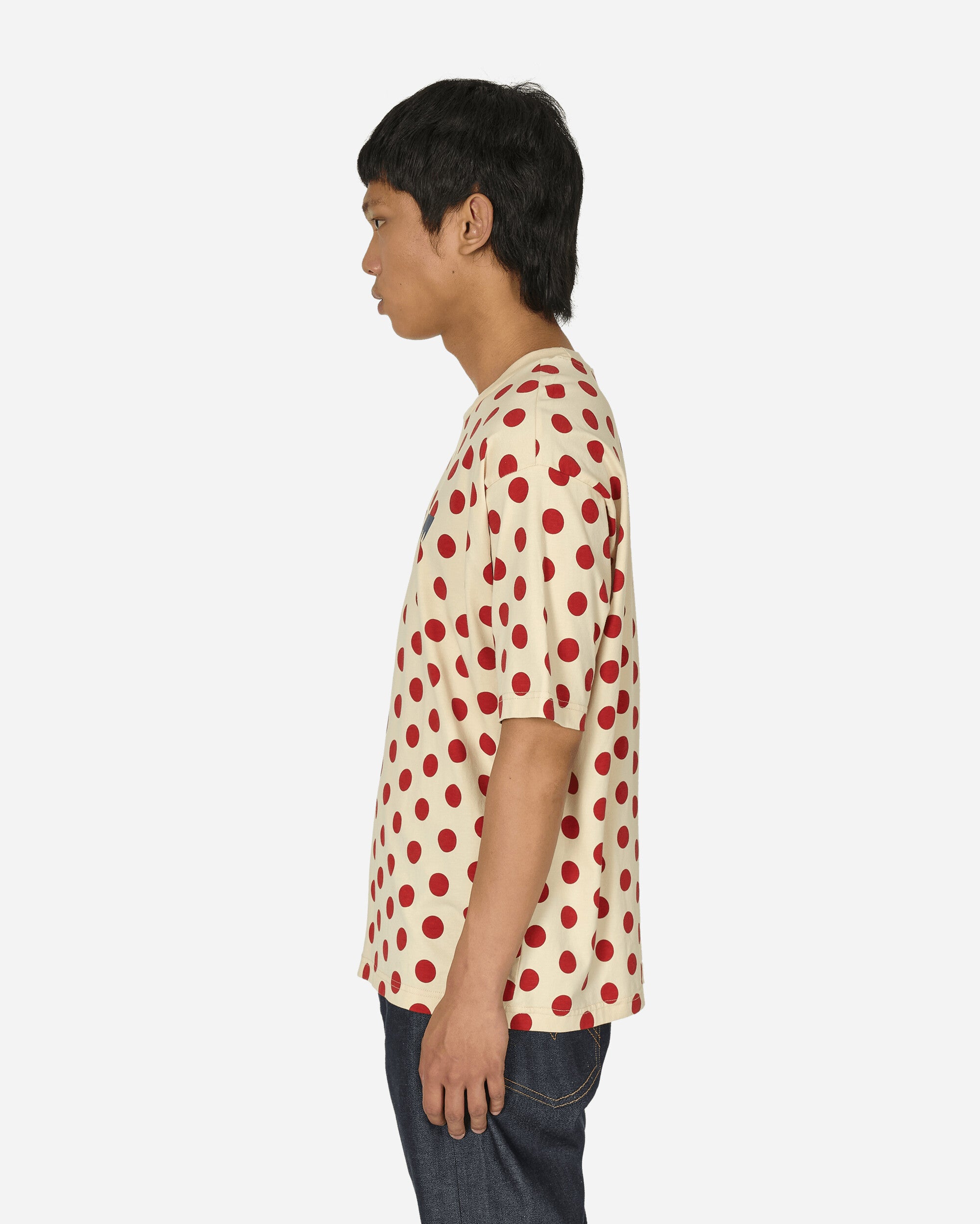 Levi's® Skateboarding Skate Graphic Box Tee Polka Dot Cream And Red T-Shirts Shortsleeve A1005-0026 WHITE