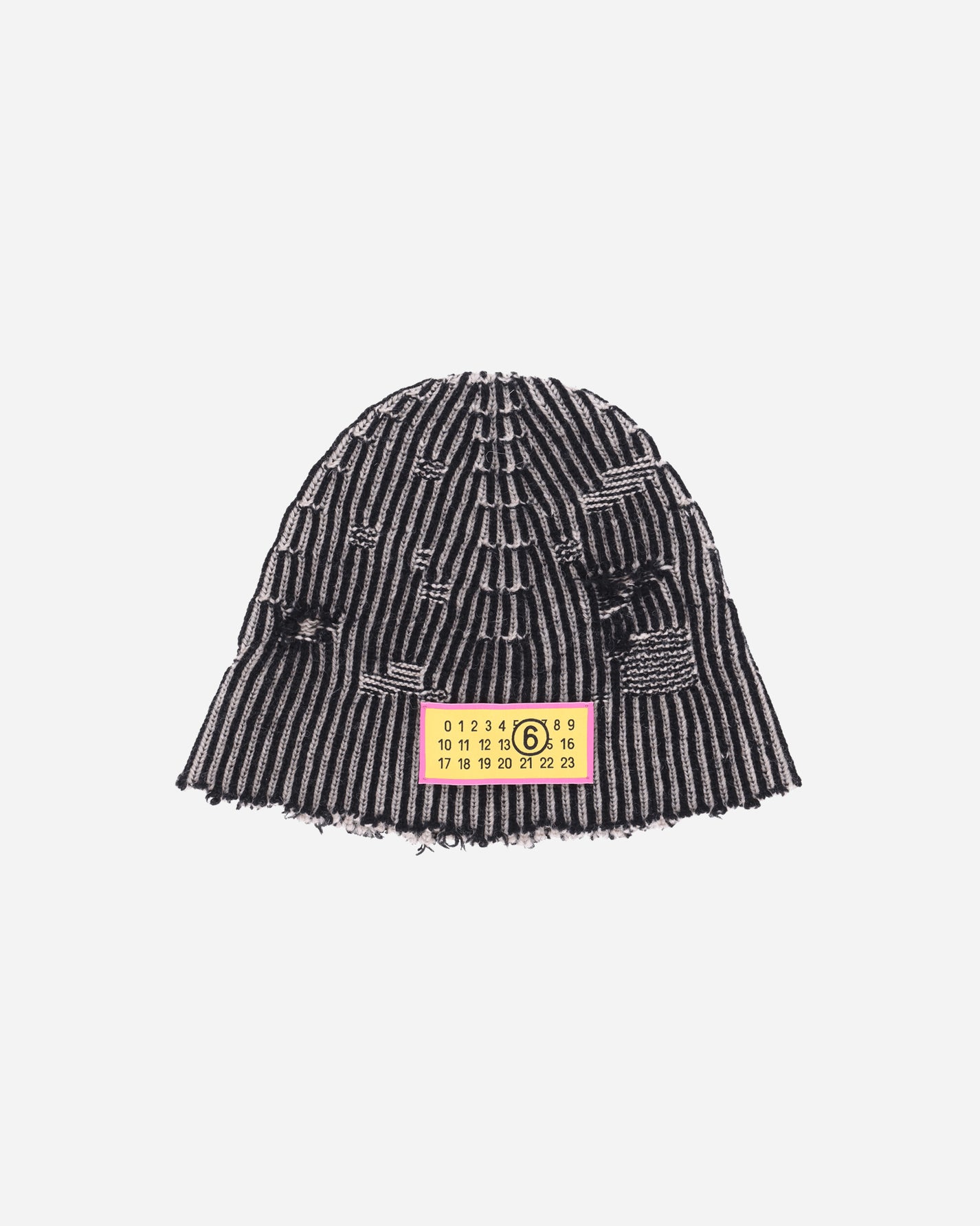 MM6 Maison Margiela Wmns Beanie Black/Beige Hats Beanies S62TB0004 961