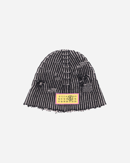 MM6 Maison Margiela Wmns Beanie Black/Beige Hats Beanies S62TB0004 961