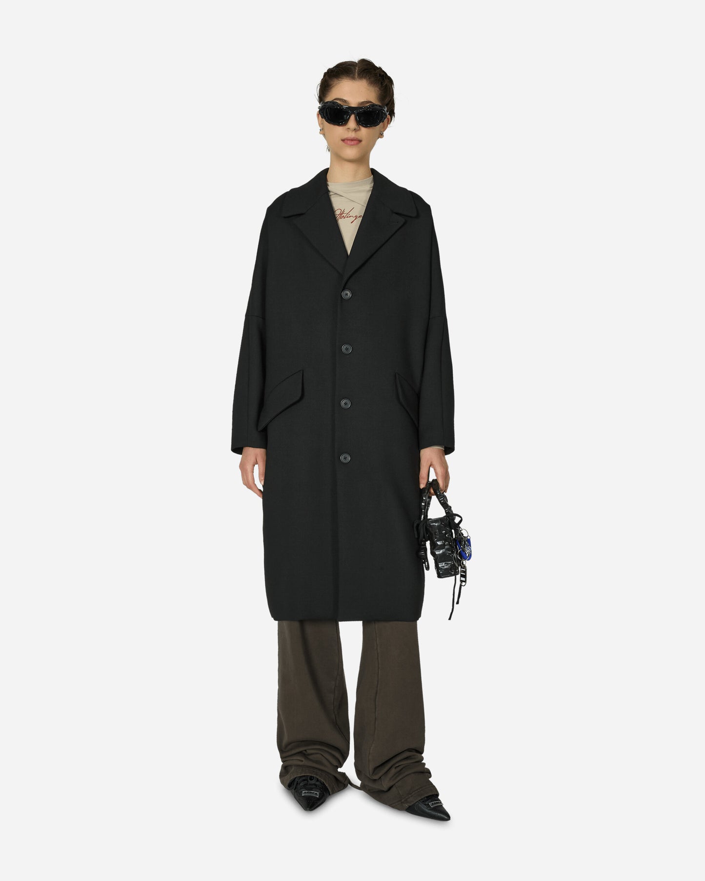 MM6 Maison Margiela Wmns Coat Black Coats and Jackets Coats S52AA0178 900