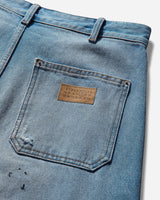 MM6 Maison Margiela Wmns Distressed Double Knee Denim Medium Blue Pants Denim S62LB0183 964