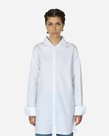 MM6 Maison Margiela Wmns Long-Sleeved Shirt Off White Shirts Longsleeve Shirt S62DT0032 101