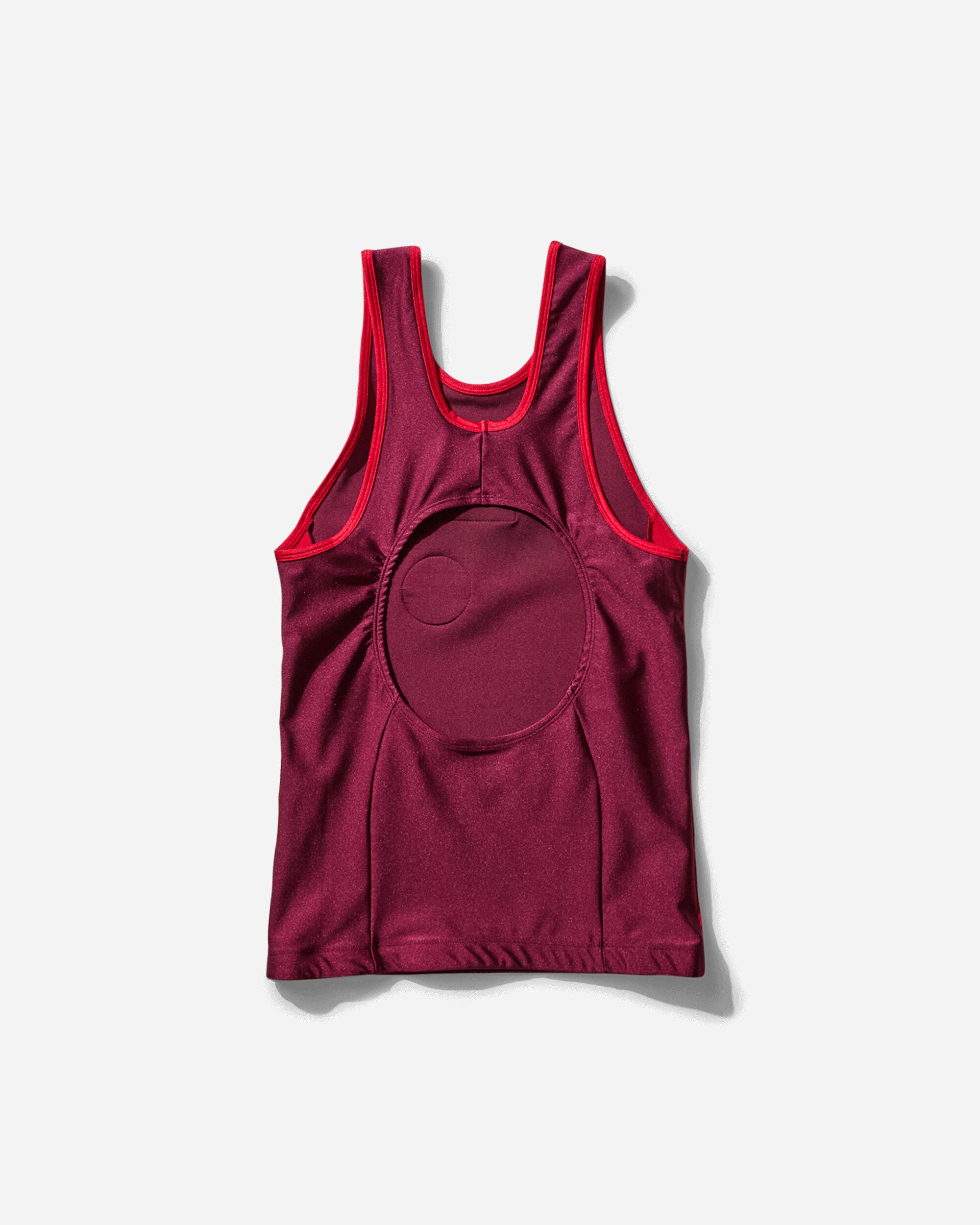 Martine Rose Wmns Women'S Swim Vest Red Burgundy T-Shirts Shortsleeve 661JT06102