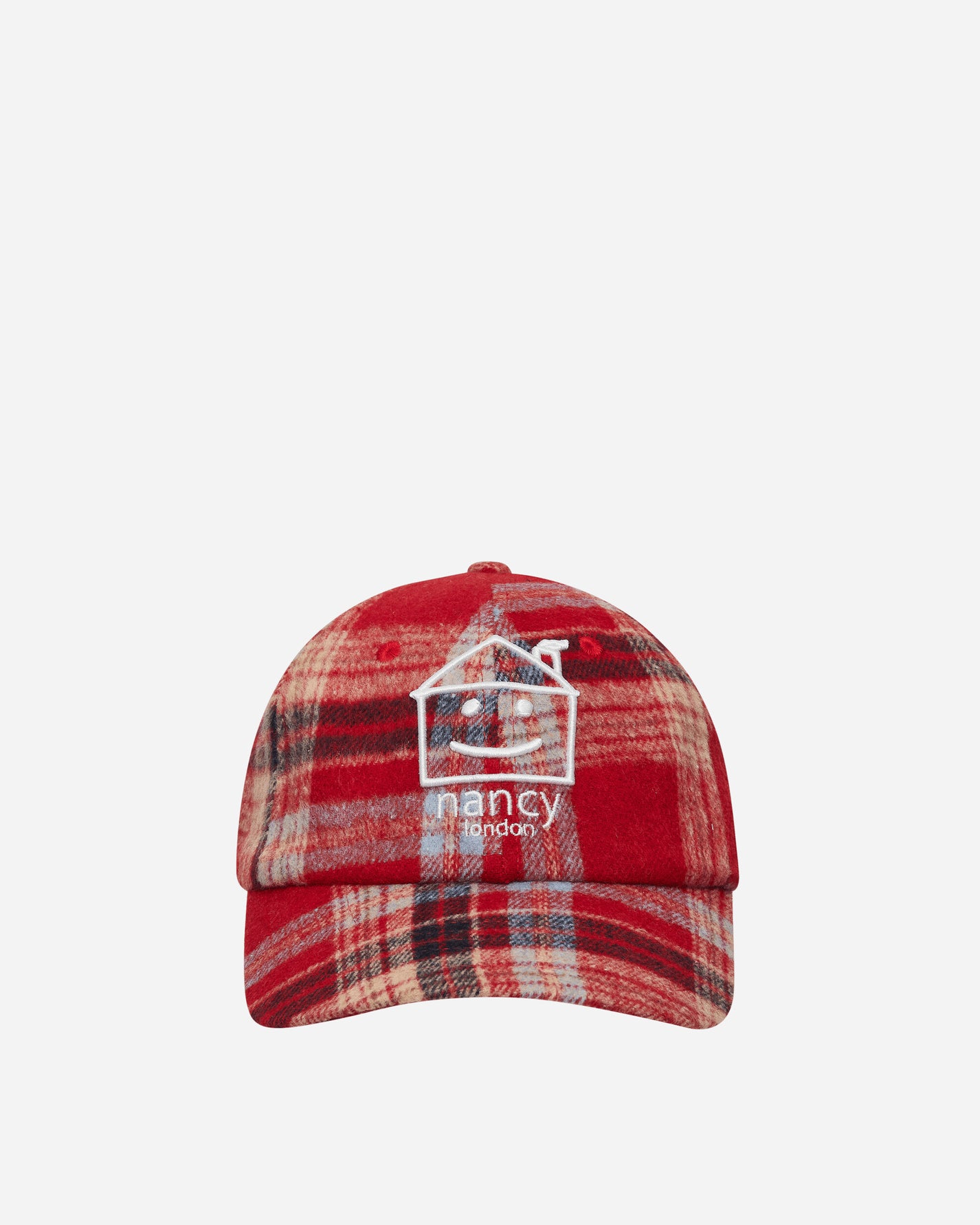 Nancy Plaid House 6-Panel Red Hats Caps 15609 REDD